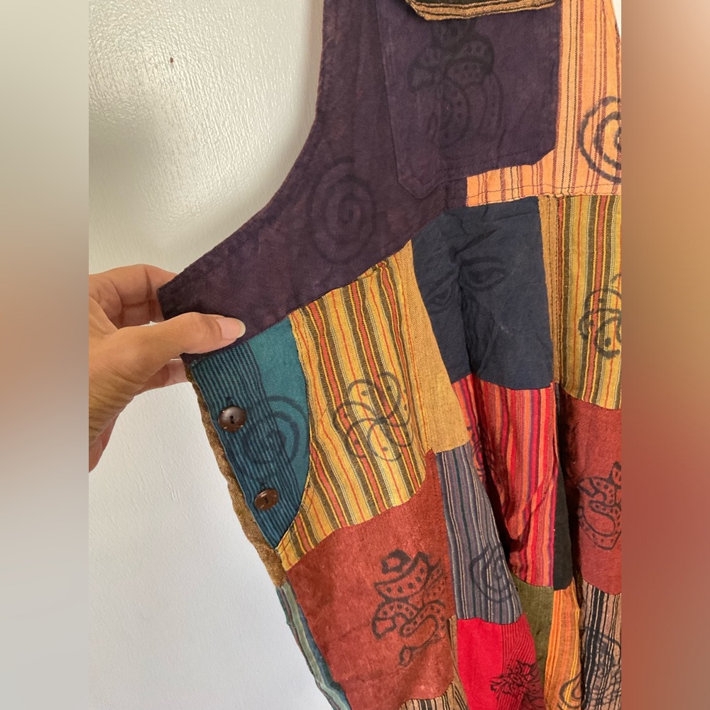 Patchwork Overalls NWOT - Picture 9 of 14